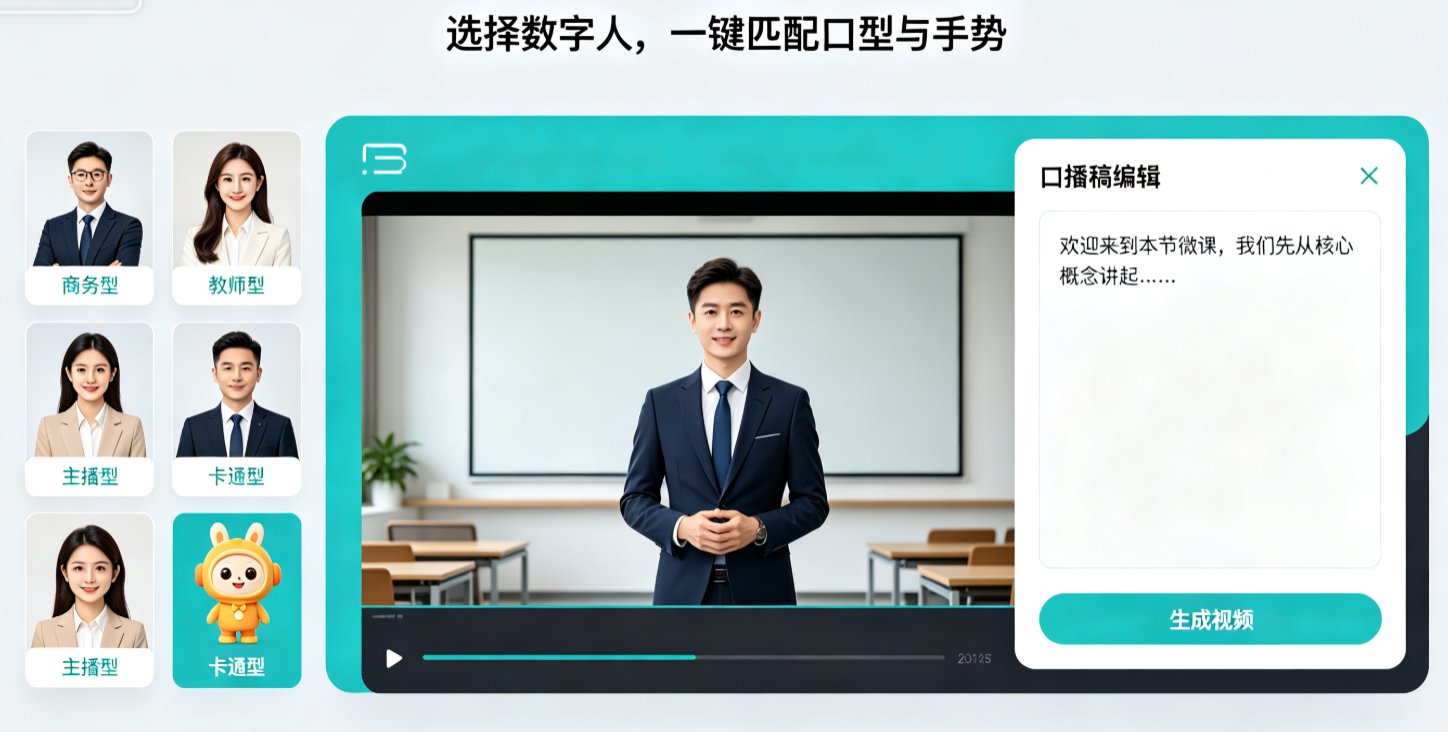 微课制作成本高？课件帮AI用PPT转视频+数字人替代真人出镜，省钱又高效
