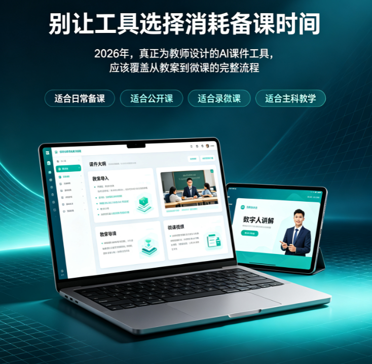 2026 AI课件工具盘点：课件帮、Gamma、讯飞智文谁更懂教师？