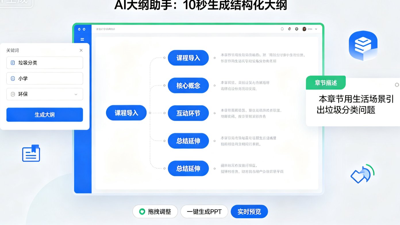 微课内容逻辑一团糟？课件帮AI大纲助手一键生成思维导图结构