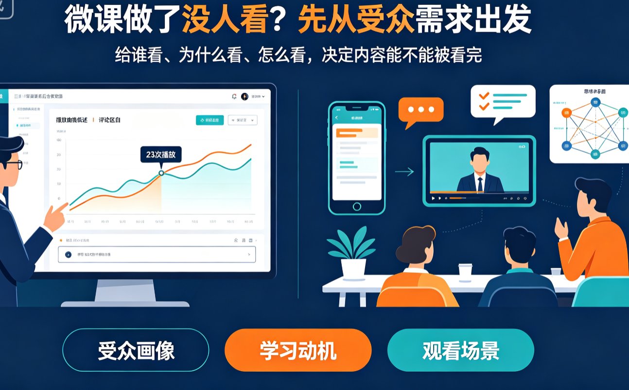微课没人看？从受众需求出发，课件帮AI帮你设计高互动微课