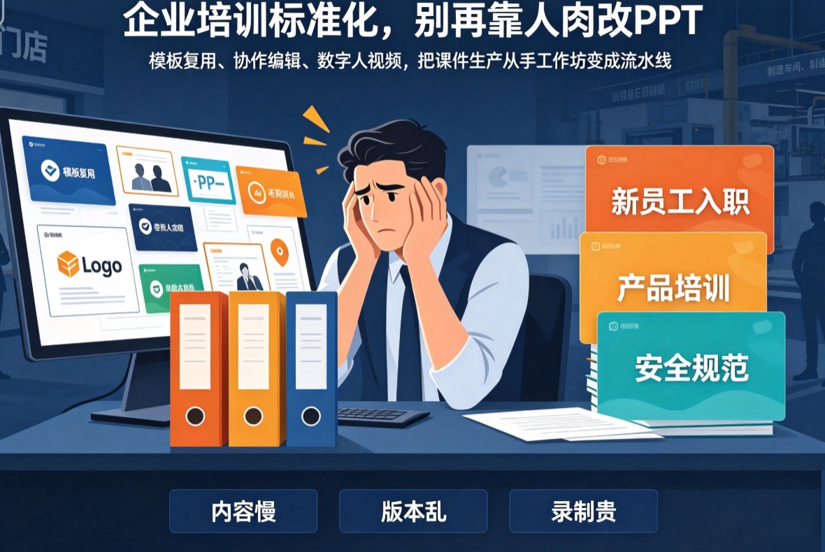 课件帮模板库界面,展示企业培训模板分类