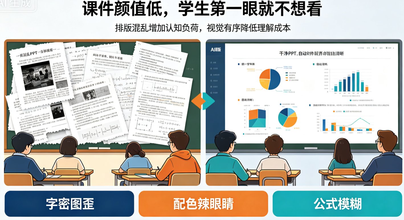 课件设计没吸引力？课件帮AI排版+素材库5分钟拯救颜值