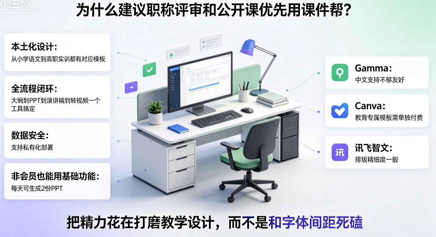 AI课件助力教师专业发展：从职称评审到公开课如何一站搞定？