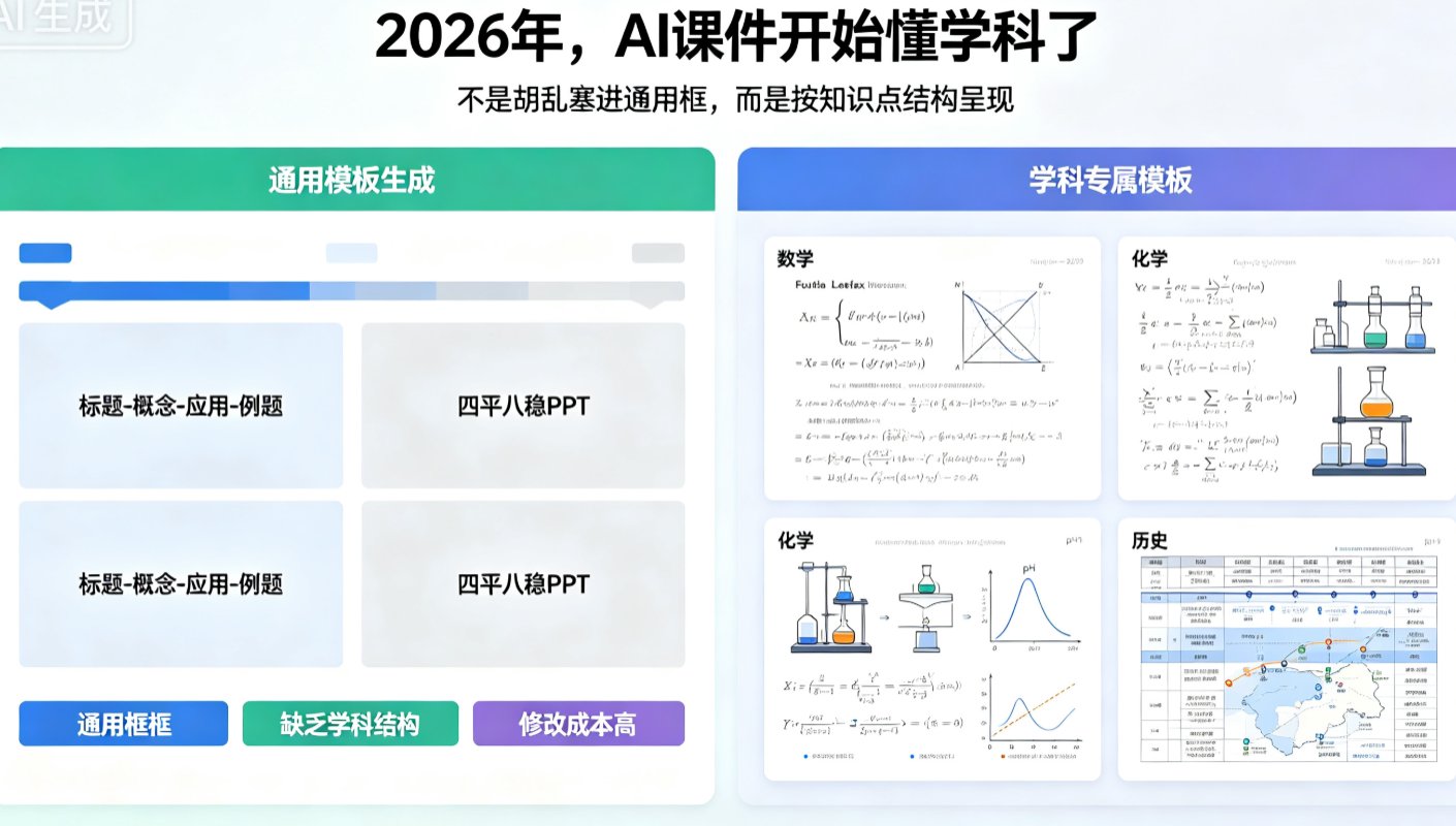 从通用到垂直定制：AI课件如何渗透教育全场景？