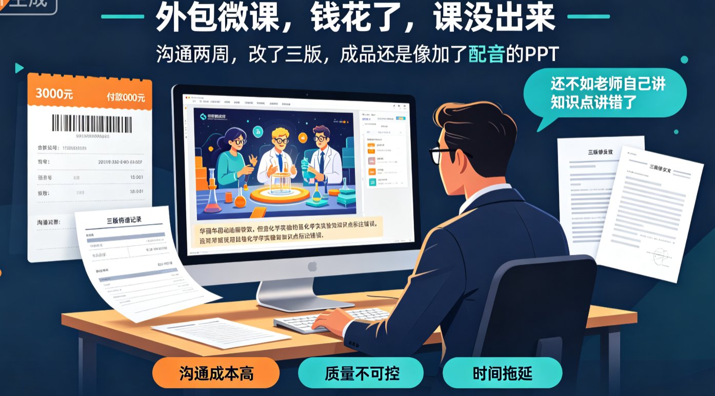 微课制作钱花了效果差？课件帮AI三步避开外包陷阱省钱高效