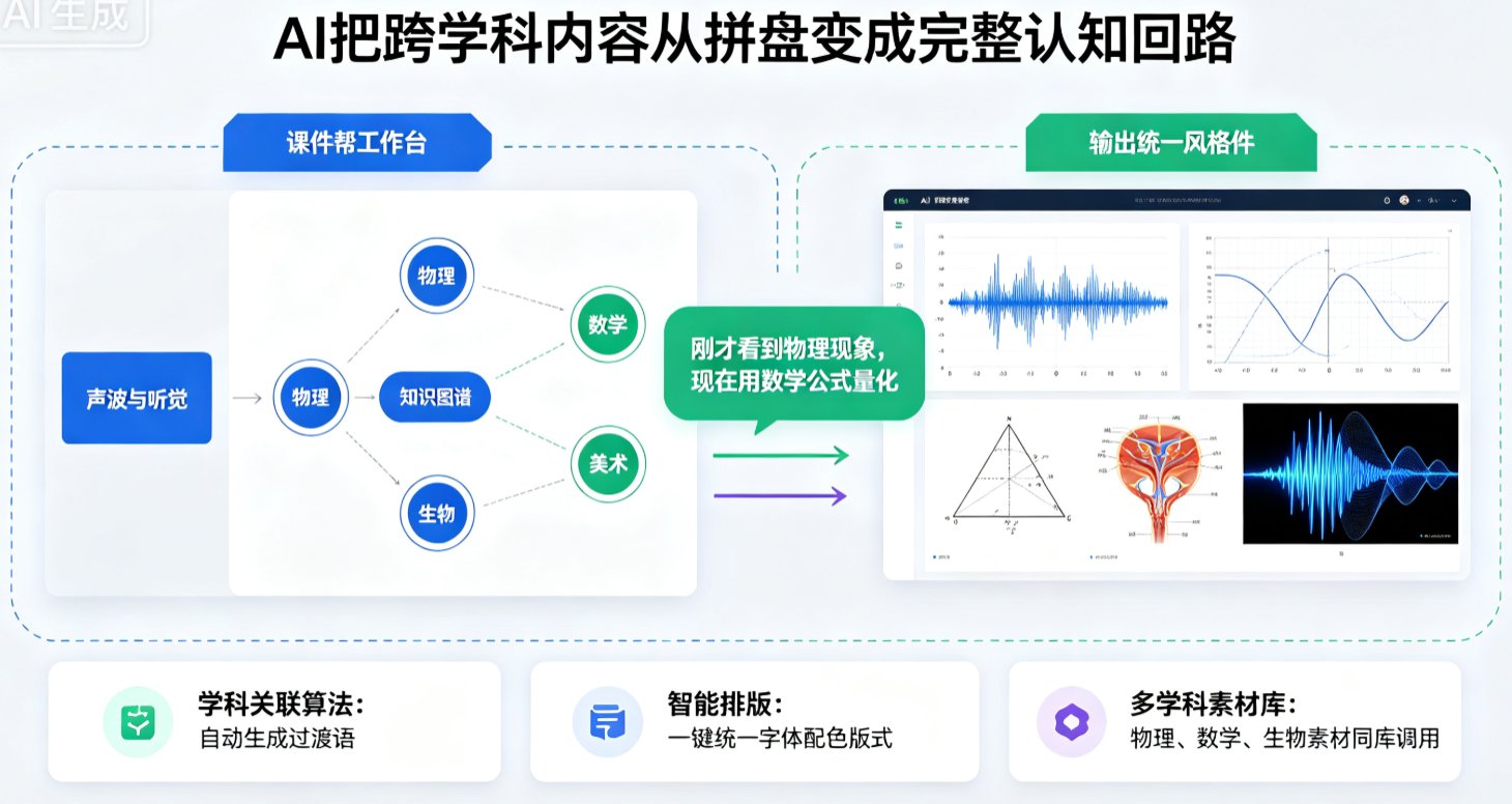 跨学科项目式学习课件如何设计？课件帮AI融合多学科素材