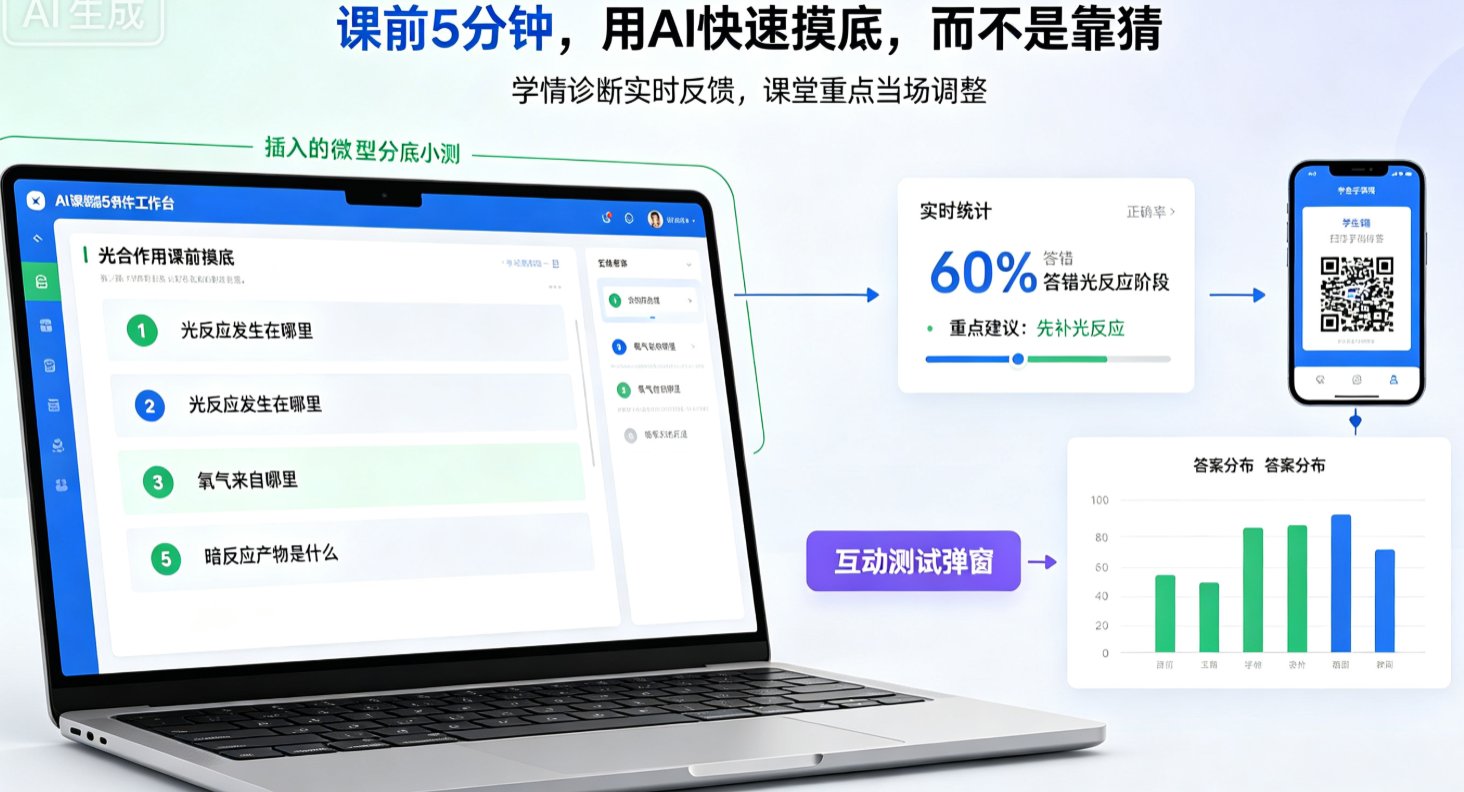 公开课遇上陌生学生怎么办？课件帮AI帮你快速生成备选方案