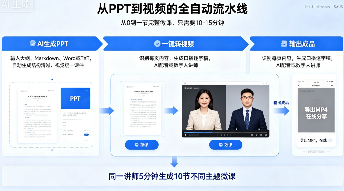 2026教培降本增效新工具：课件帮AI如何让微课制作成本降低80%？