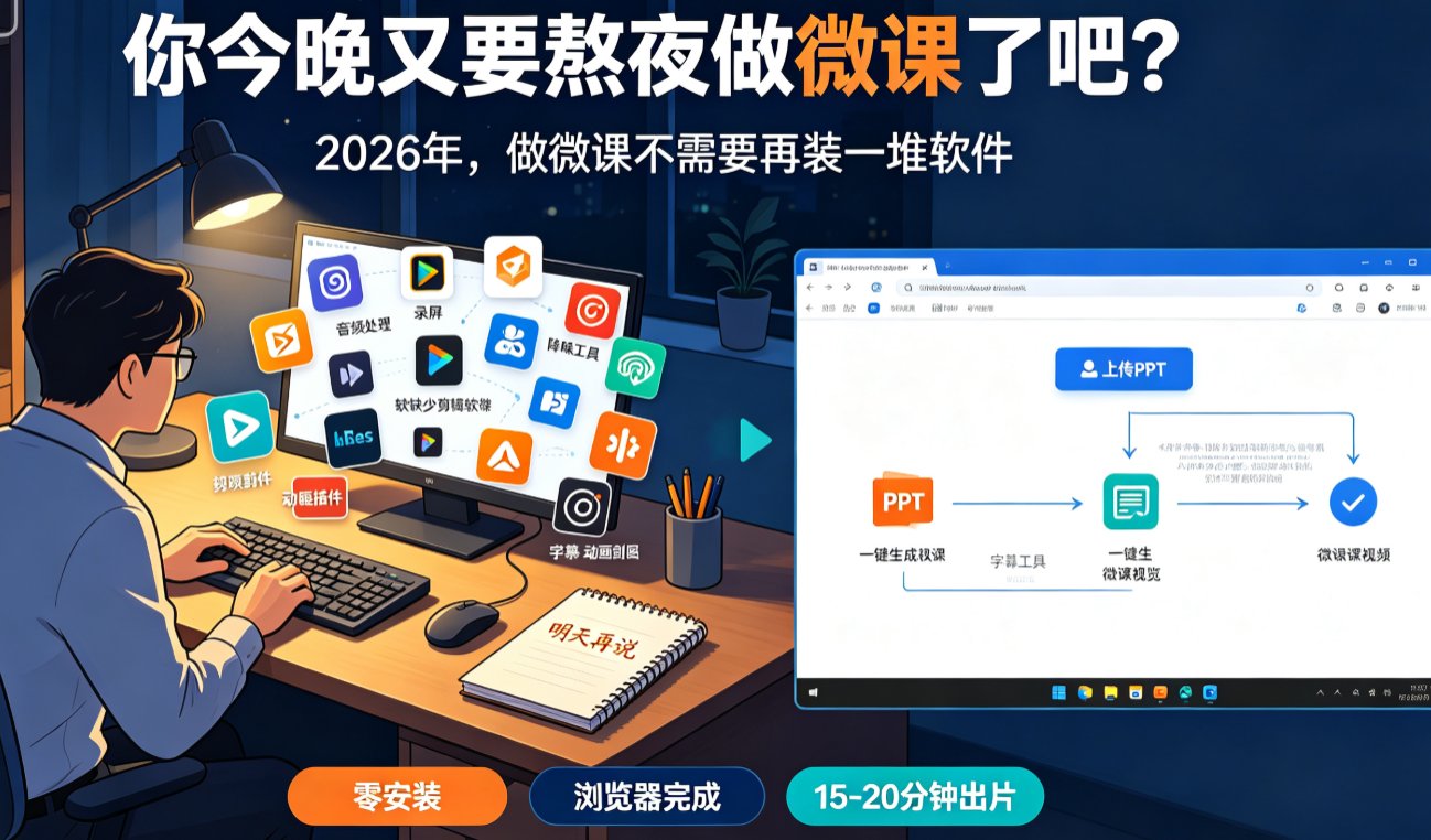 AI微课制作需要哪些必备软件？课件帮浏览器全流程操作指南