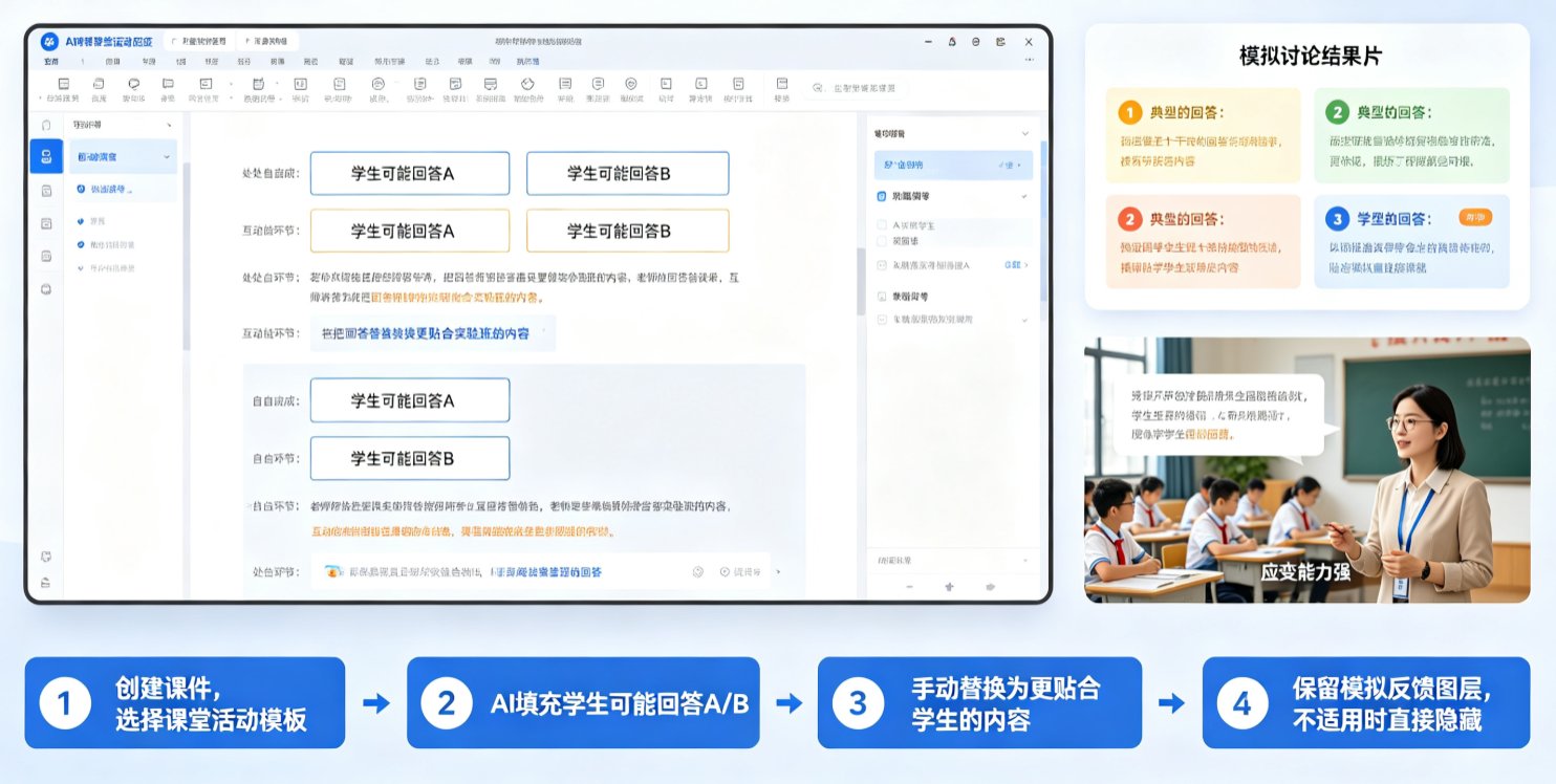 公开课遇到陌生学生怎么办？课件帮AI帮你快速生成备选方案