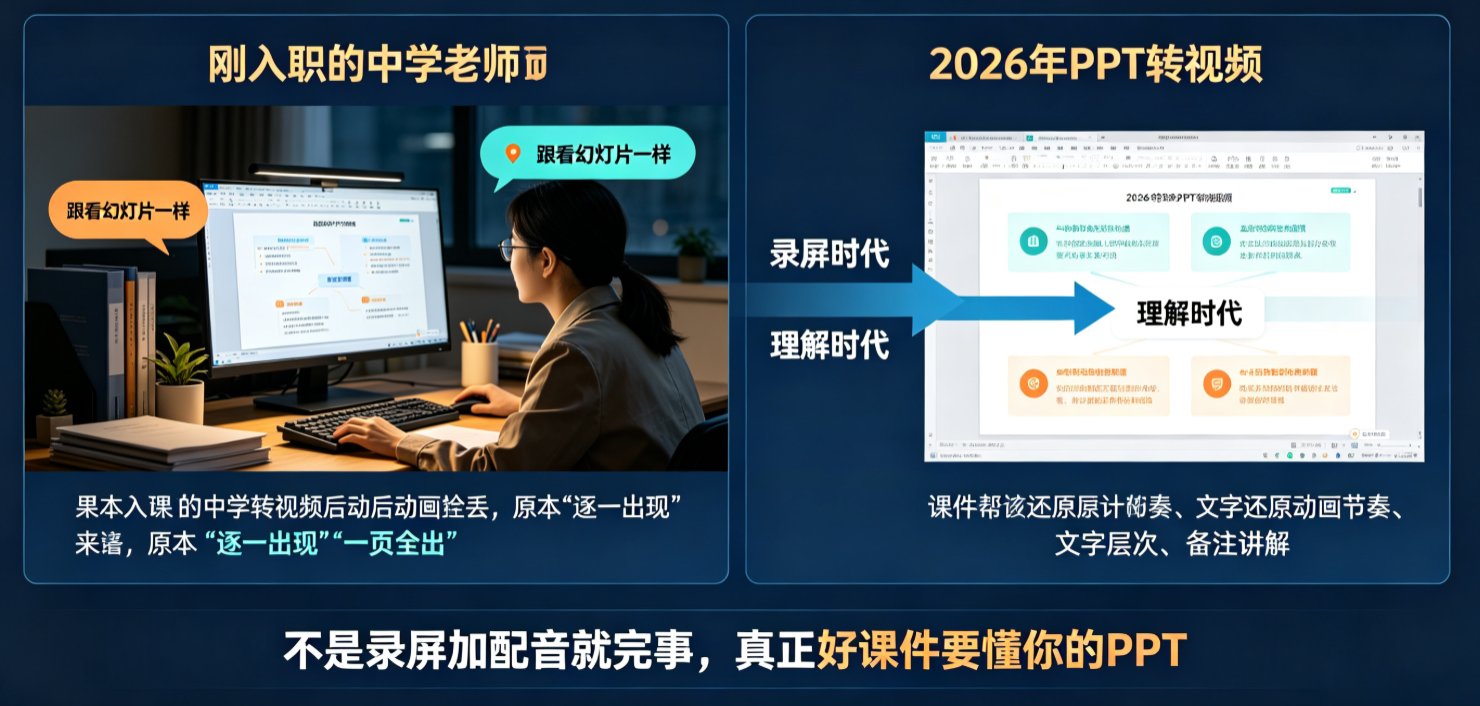 课件帮数字人播报与PPT动画同步的界面,显示数字人讲解中PPT动画逐段出现
