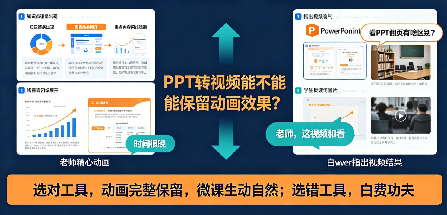 PPT转视频能保留动画效果吗？课件帮全流程解析，让微课动画不丢失
