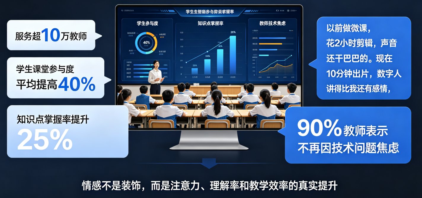 数字人微课进入“情感智能”时代：课件帮AI如何让虚拟教师更自然、更懂学生？