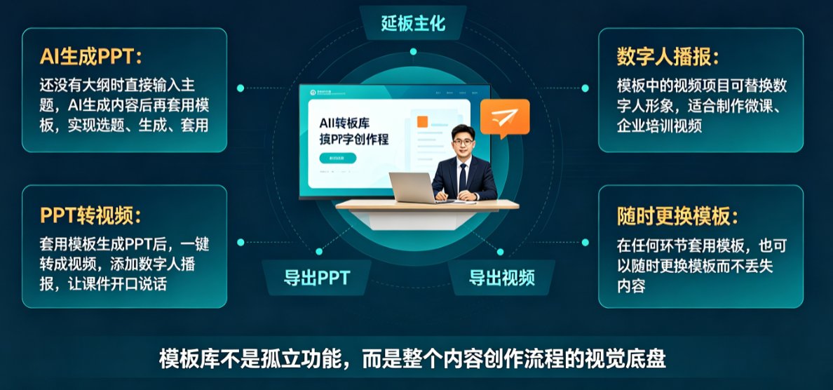 如何用课件帮3步从模板库选择并套用，快速生成专业课件？