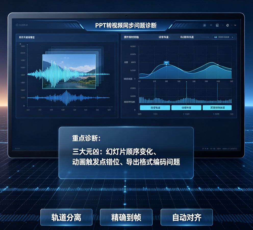 PPT转视频后动画错乱怎么办？课件帮时间轴对齐技巧，让动画与语音同步