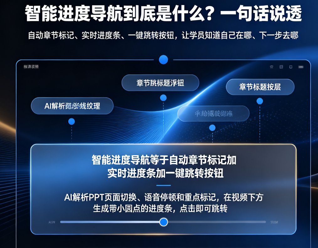 智能进度导航怎么用？课件帮让微课学习路径更清晰，学员不迷路