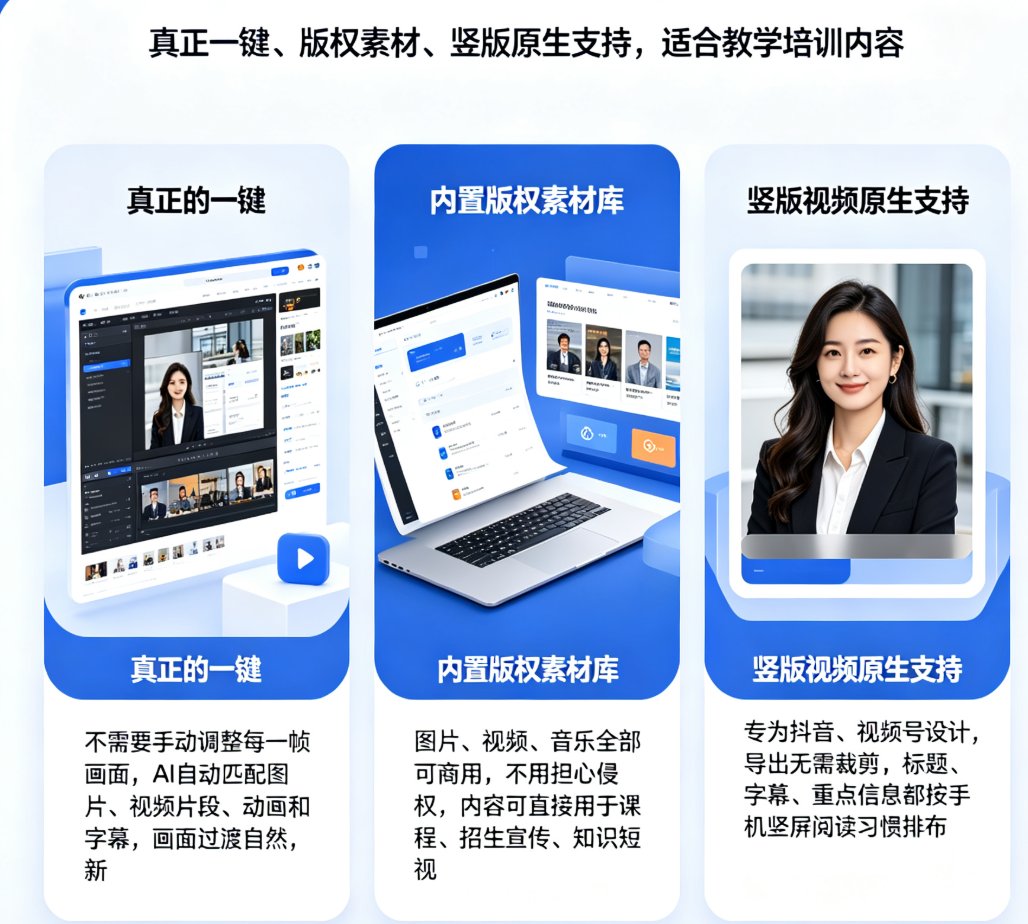 图文转竖版短视频实操指南：课件帮一键成片，3步搞定教学视频