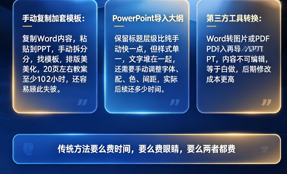 课件帮在线编辑界面，左侧是缩略图，右侧是编辑区，有工具栏和模板切换按钮