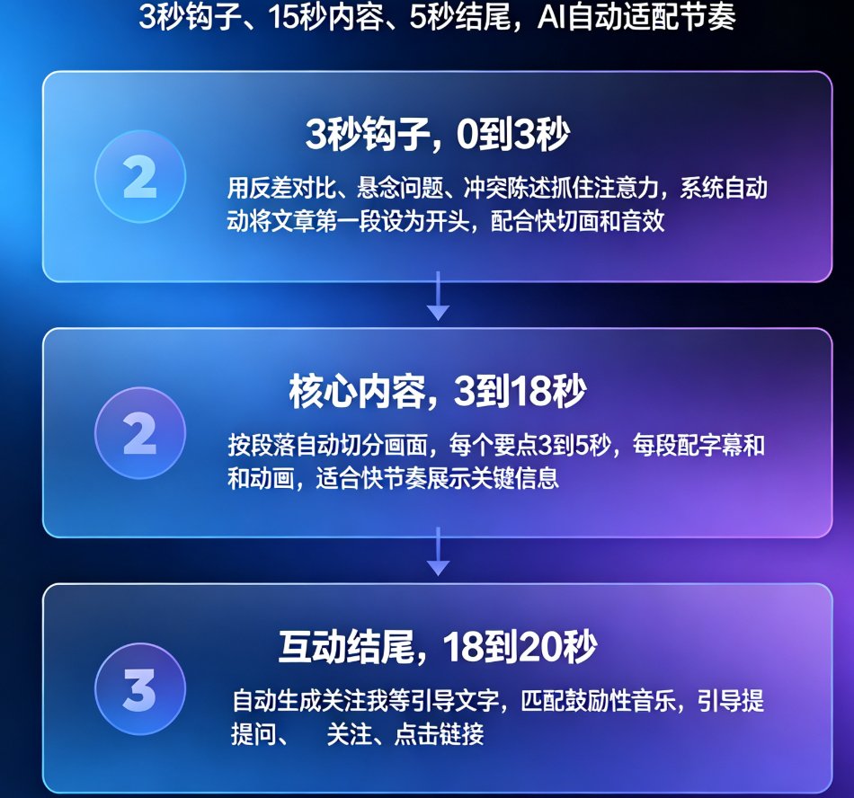 图文一键转短视频：课件帮如何把文章速成抖音/视频号爆款教学视频？
