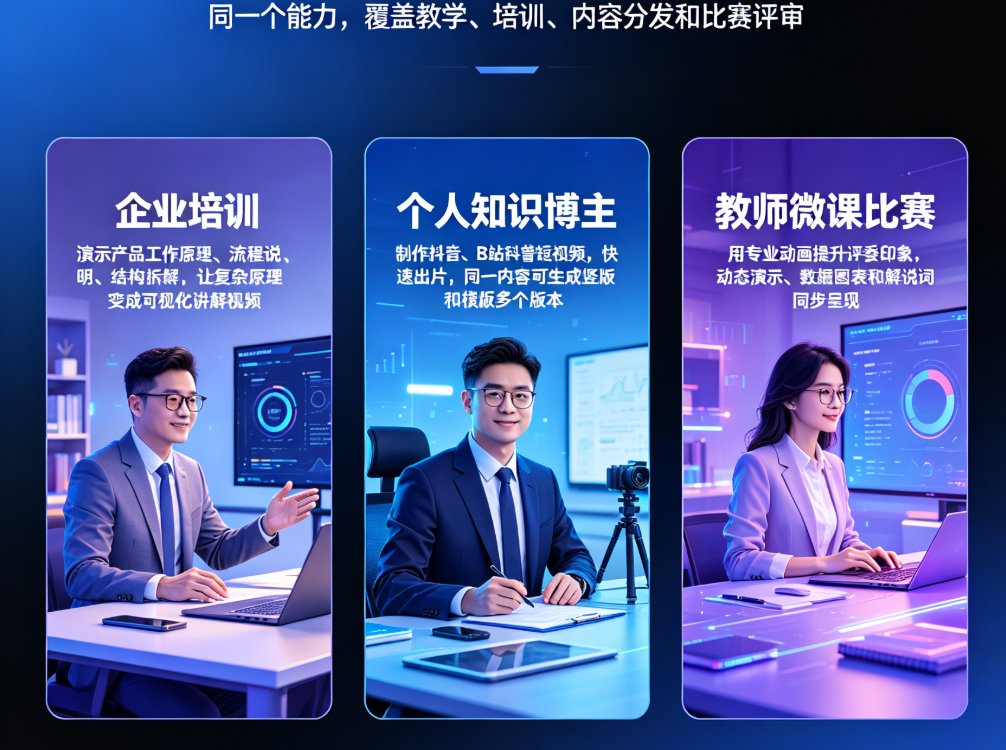 科普视频制作门槛高？课件帮动画模板+数据可视化，3分钟产出专业科普视频
