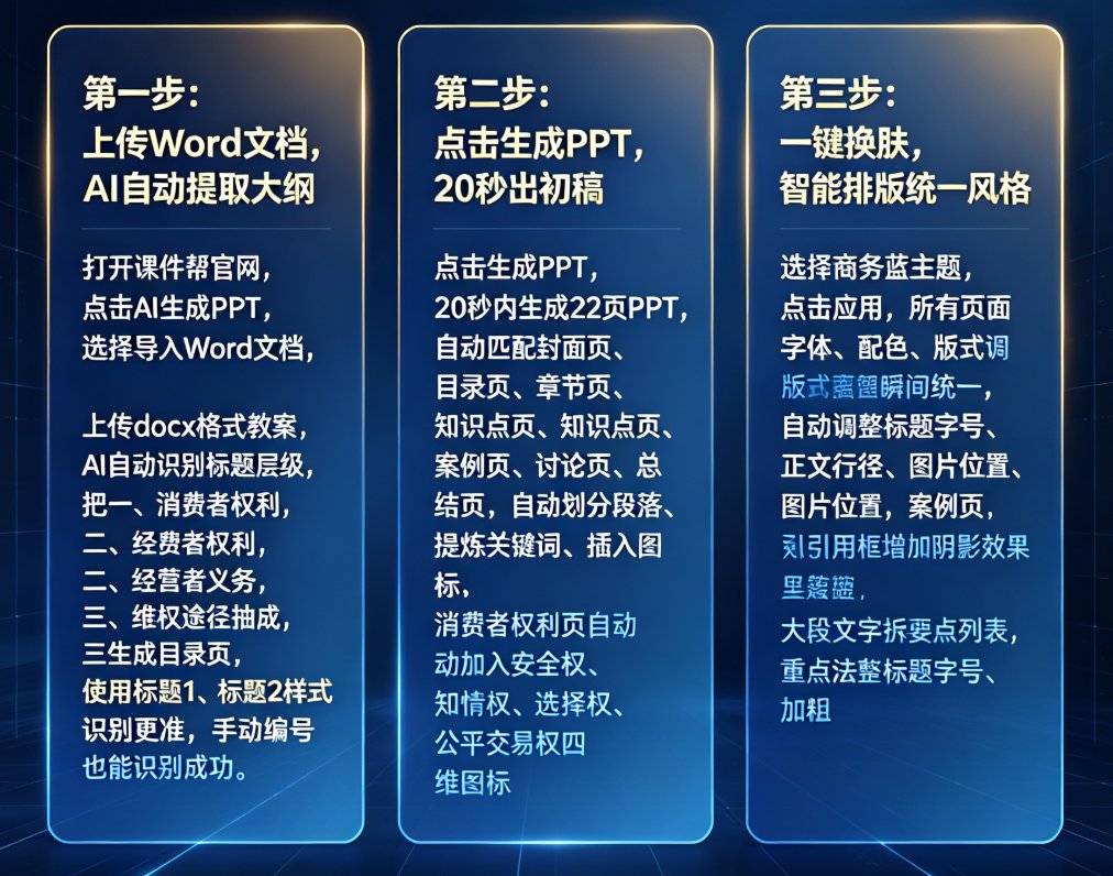 新教师用课件帮Word导入+智能排版，10分钟完成公开课课件，获教研组长好评