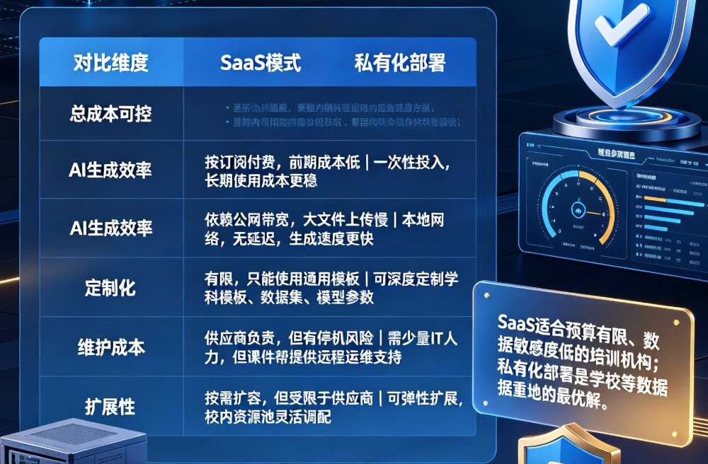 学校私有化部署AI课件平台趋势：课件帮如何兼顾数据安全与教学效率？