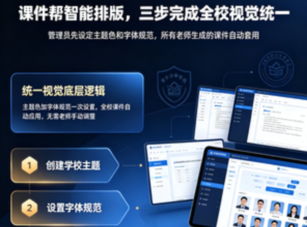 学校如何用课件帮智能排版统一全校课件风格？从主题色到字体规范实战