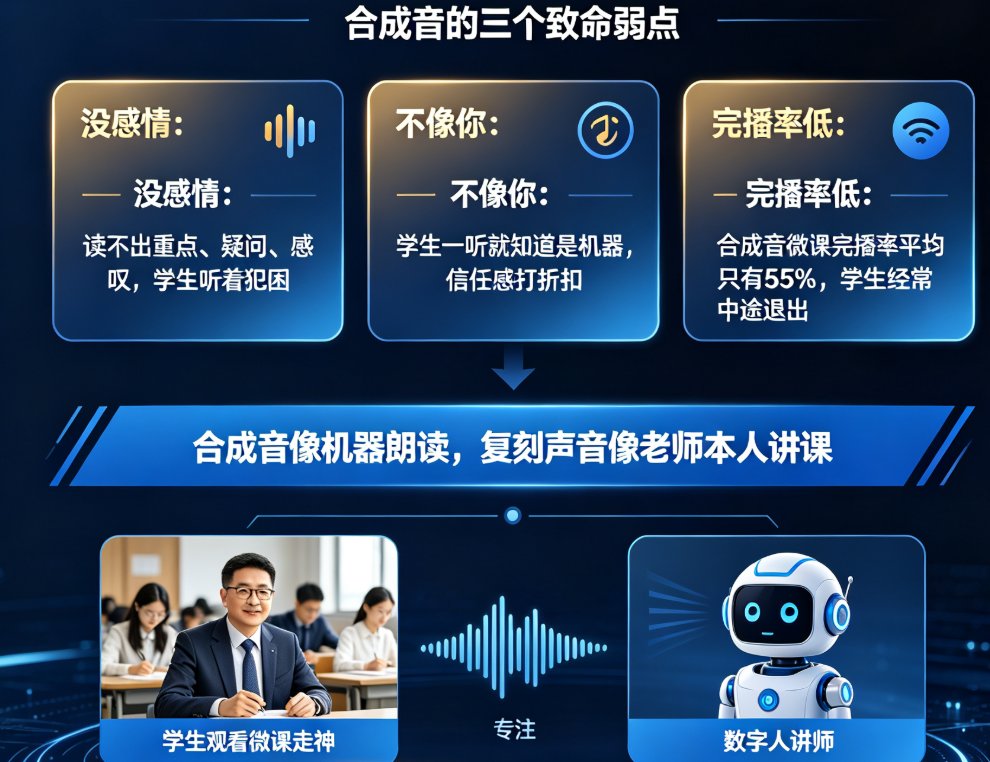 教师如何用自己声音做数字人微课？课件帮声音复刻+数字人定制详解