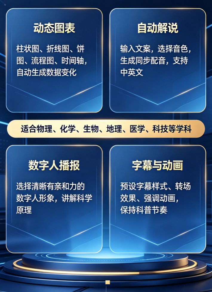 课件帮讲题视频编辑界面，左侧为题目区域，右侧为板书预览