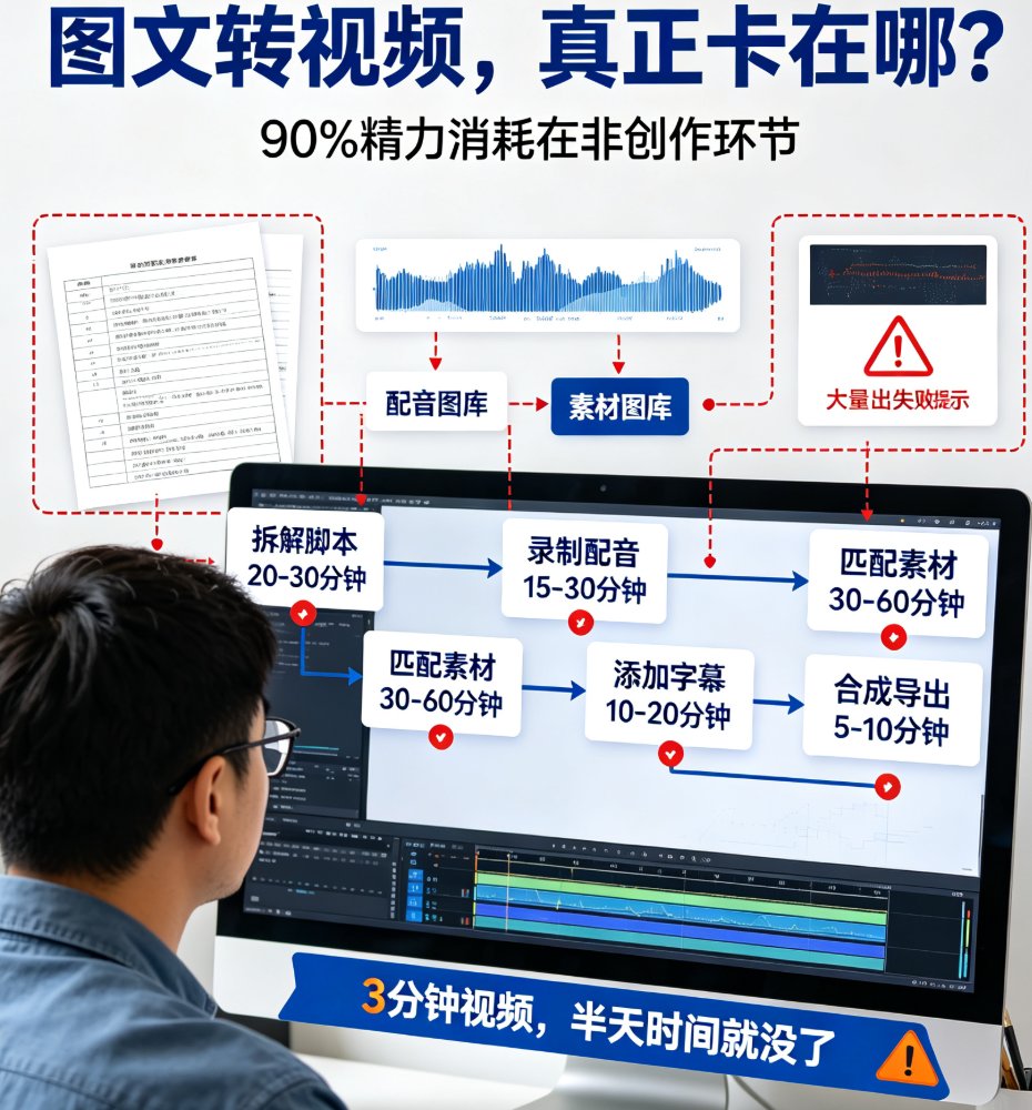 图文内容一键变短视频：课件帮AI如何帮知识付费创作者省时？