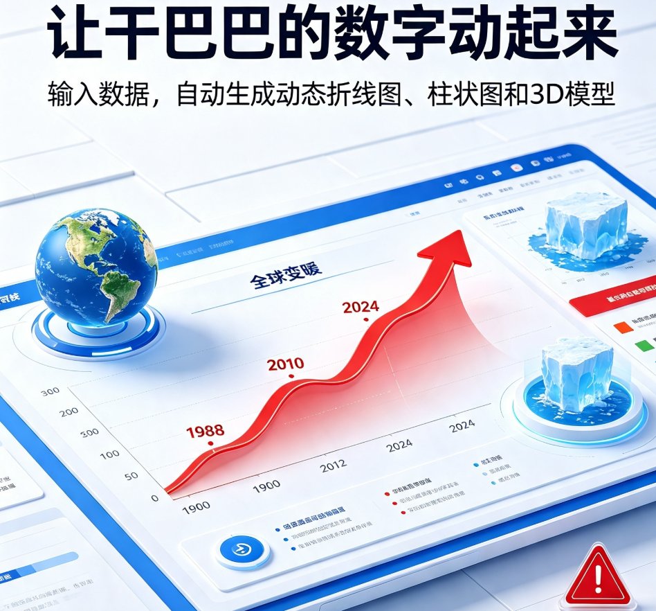 课件帮知识科普视频制作界面，左侧模板库，中间预览区，右侧数据输入面板