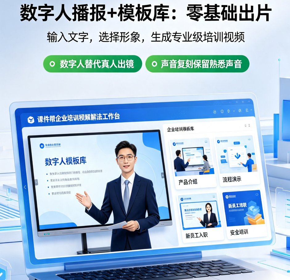 2026 声音复刻+数字人播报趋势：课件帮如何实现个性化微课批量生产？
