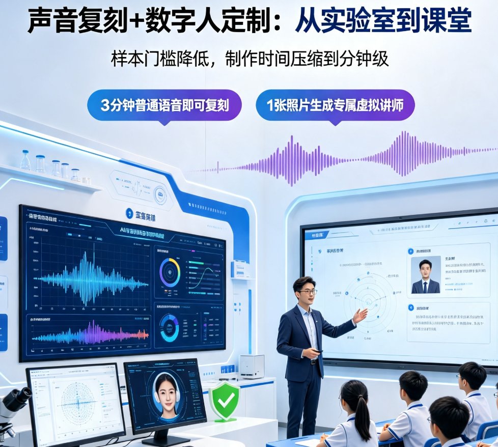 课件帮声音复刻+数字人定制操作界面