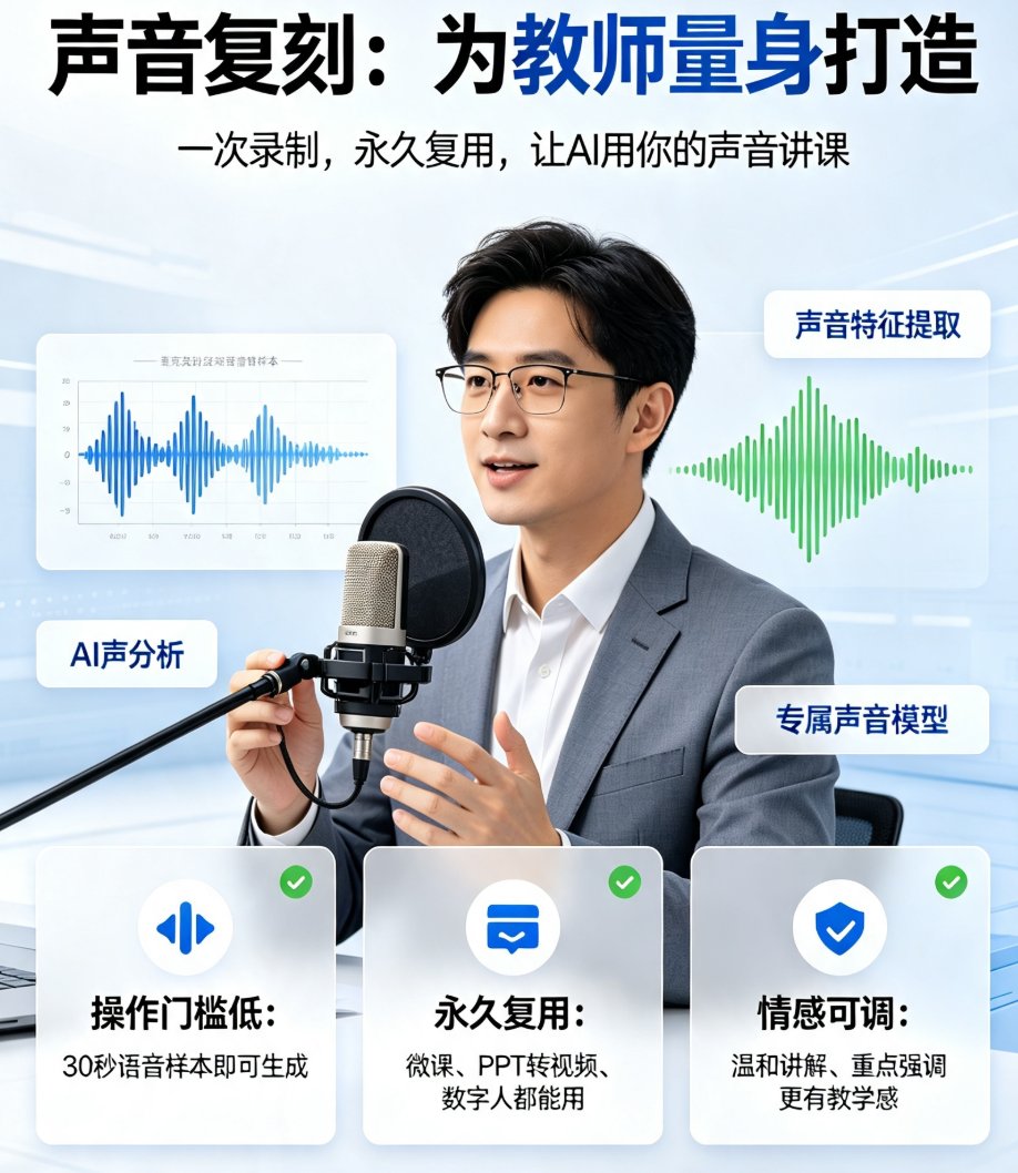 2026教师数字分身趋势：课件帮声音复刻+数字人让备课更高效