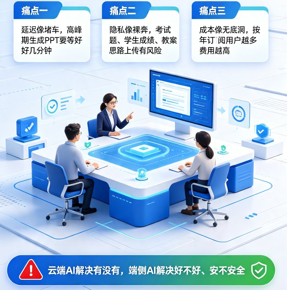 端侧AI课件生成成2026新趋势？课件帮轻量化部署让数据不出校