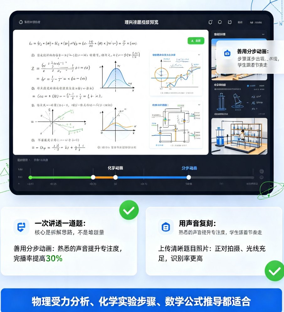 讲题视频怎么做出板书效果？课件帮AI自动生成标注和语音讲解