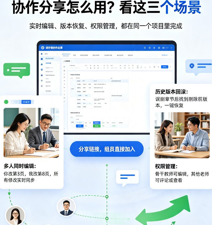 课件帮协作分享功能实测：多人远程备课如何避免版本混乱？