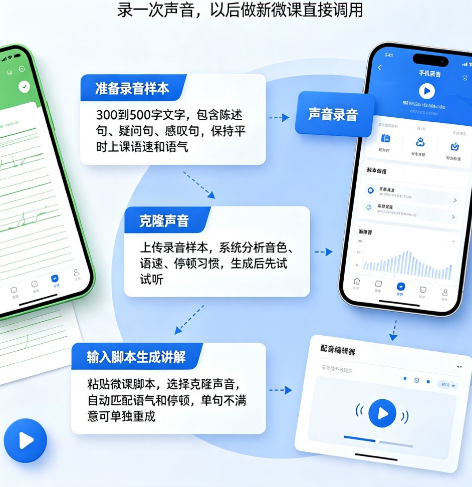 微课配音如何更有个人风格？课件帮声音复刻，用你的声音生成讲解