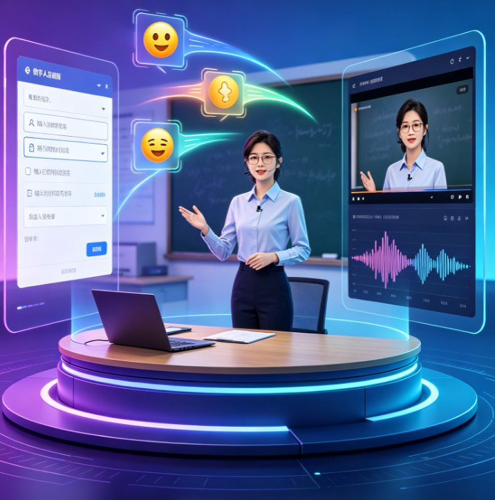 数字人播报 vs 真人出镜：教师做微课选哪个？课件帮对比分析