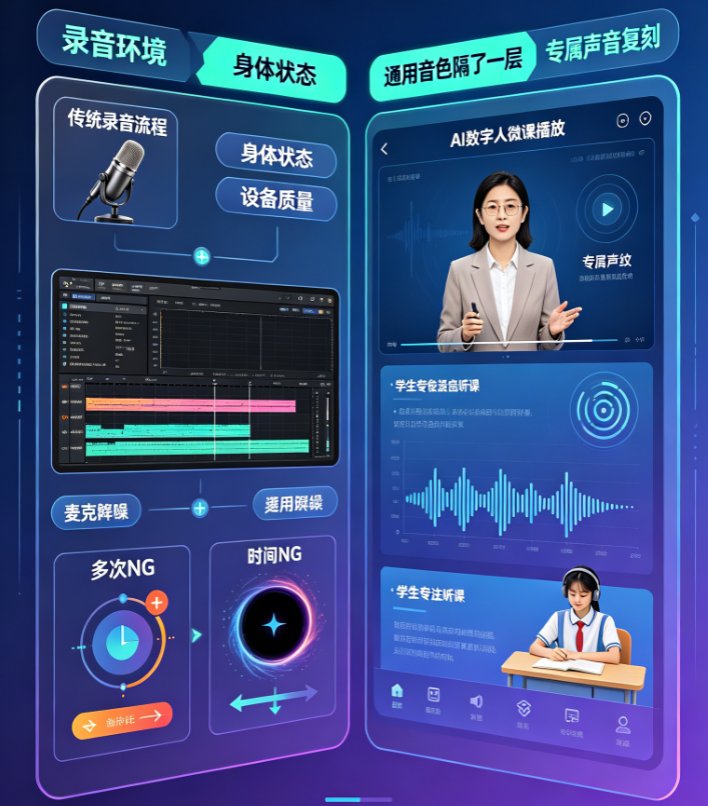 微课声音太生硬？课件帮声音复刻让AI用你的嗓音讲课