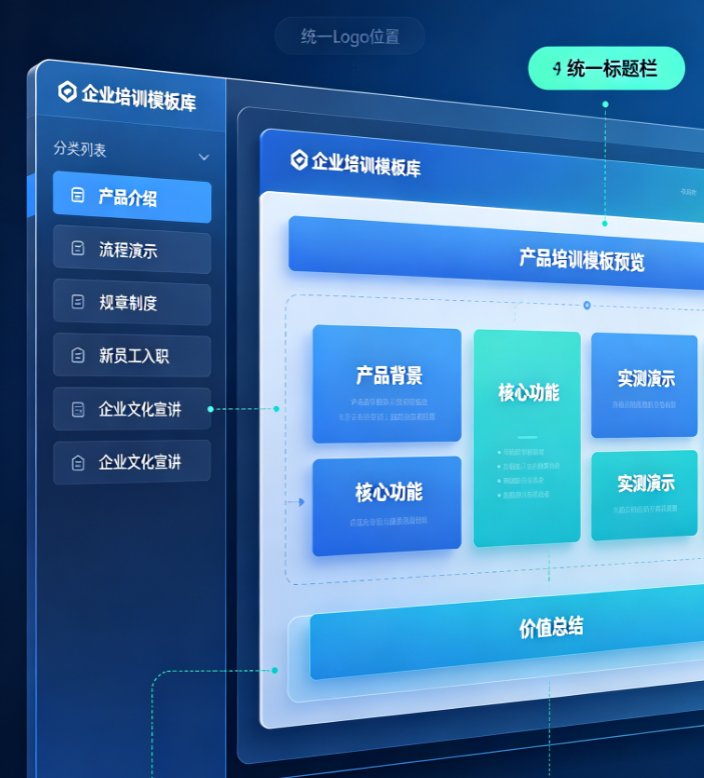 企业培训视频制作效率低？课件帮模板库+AI数字人三步搞定标准化课件