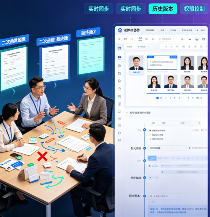 课件帮协作分享新玩法：多人同步编辑如何避免课件版本冲突？