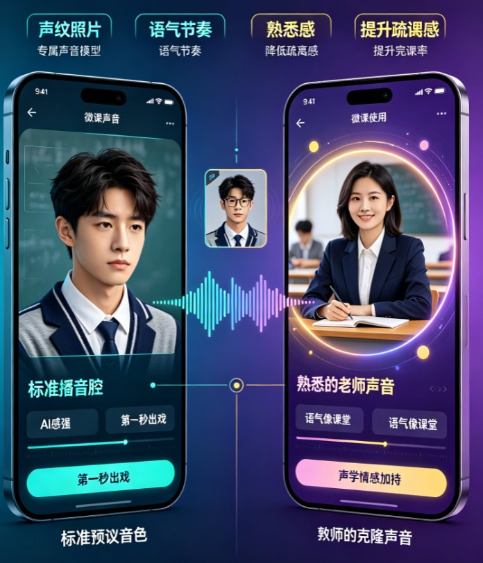 教师声音克隆成数字人难吗？录几分钟语音就能做专属微课