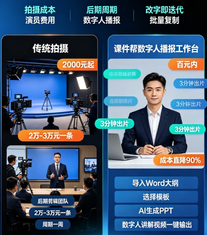 数字人播报成本大降：2026年企业培训视频制作如何借力AI实现规模化？