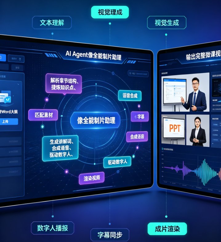 课件帮“Word导入→AI生成PPT→PPT转视频”三步操作界面截图