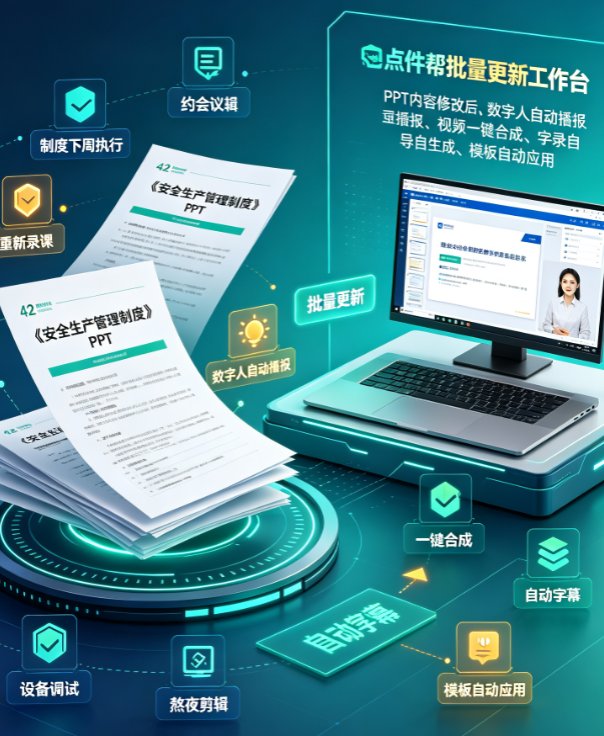 企业培训课件频繁改版？课件帮PPT转视频批量更新，告别人力重复劳动