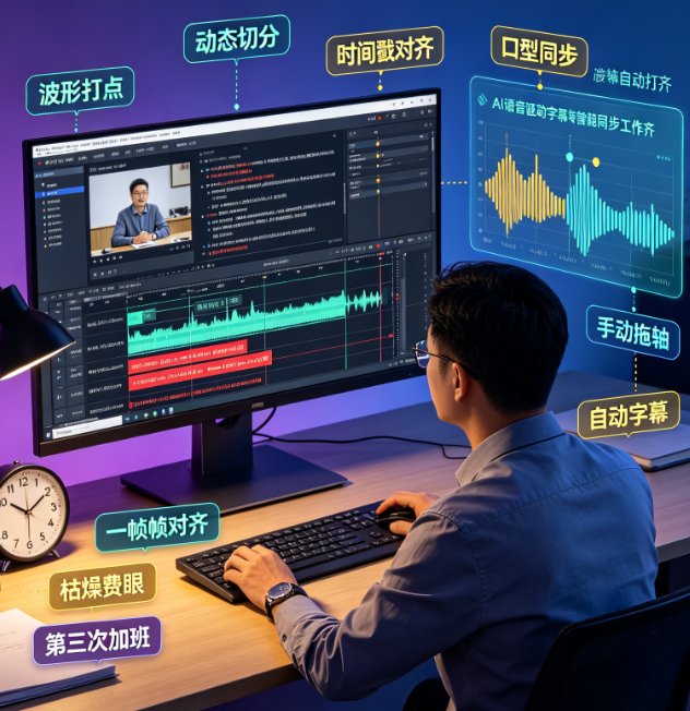 微课字幕总是对不准口型？课件帮语音驱动字幕智能同步零误差
