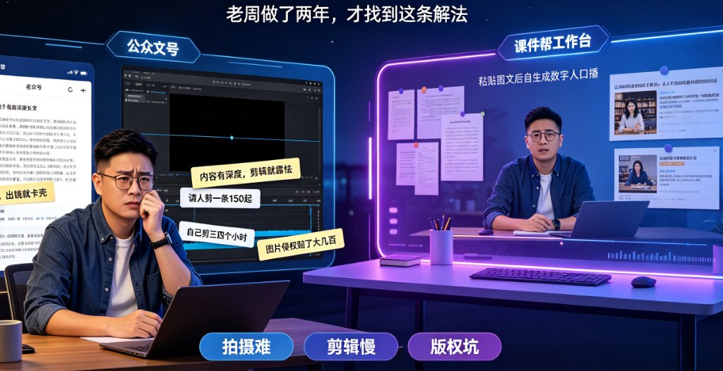 知识付费博主用课件帮一键成片+素材库，批量产出科普短视频月入5万实操复盘