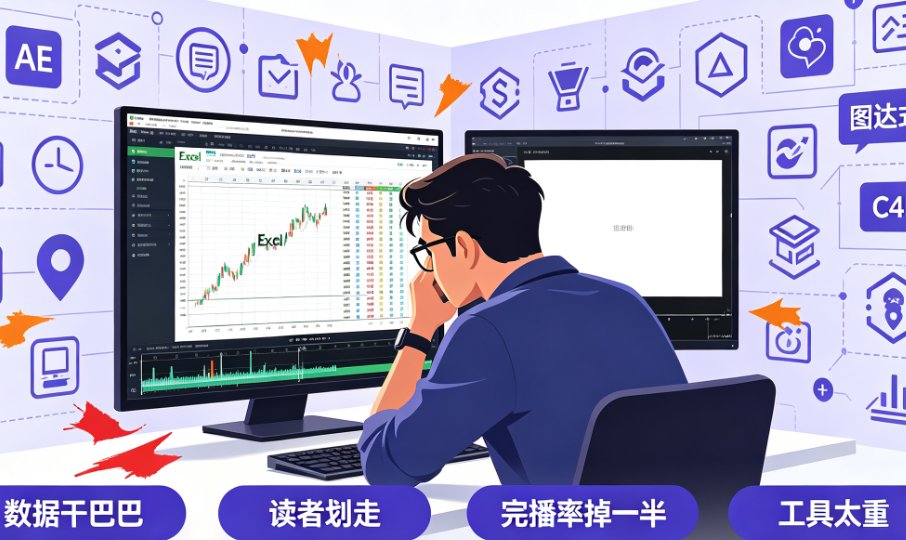 知识科普视频如何制作？课件帮动画模板+数据可视化，10分钟出片