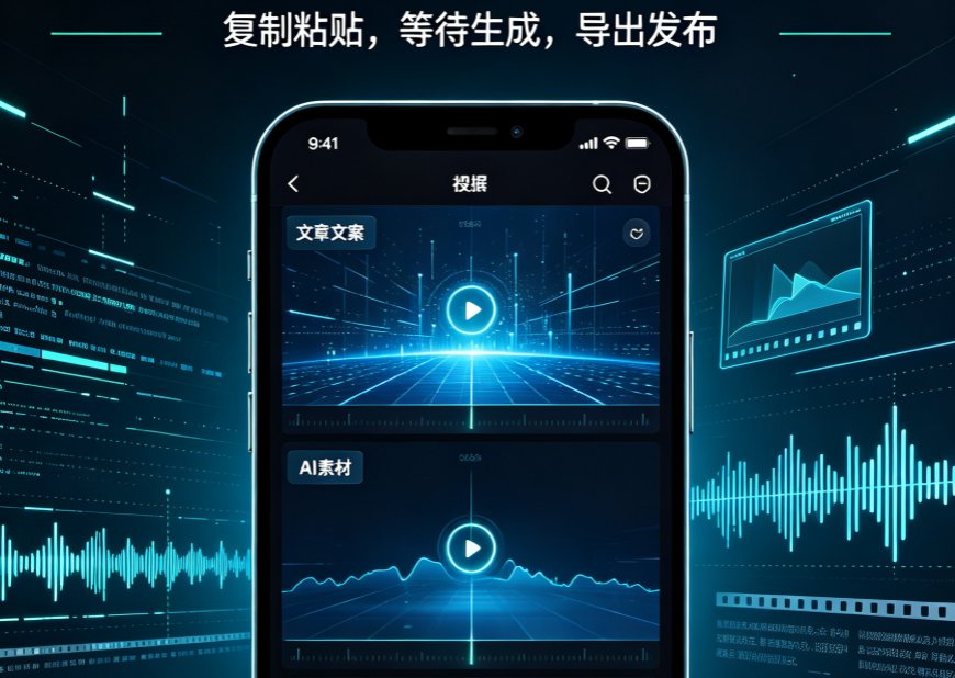 图文一键成片3步变成竖版短视频：适配抖音快手的实操指南